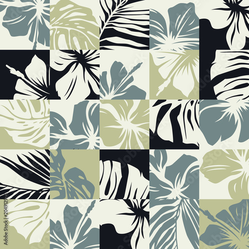 podstawowe-cmytropical-lisci-i-kwiatow-hibiskusa-wektor-abstrakcyjny-wzor-bez-szwu-patchwork