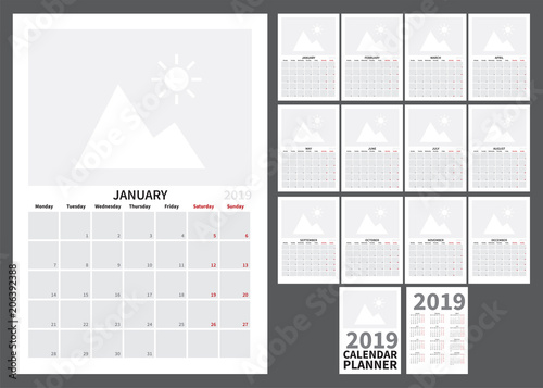 Calendar for 2019