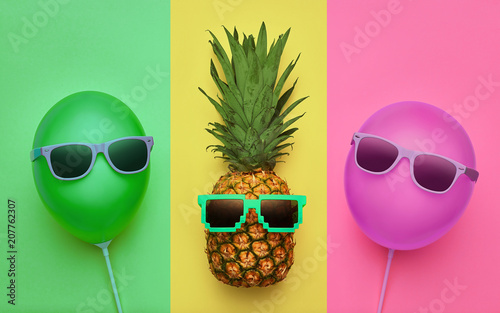ananas-balon-powietrzny-summer-minimal-fun