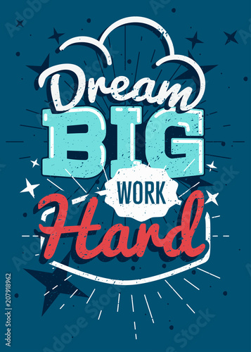 plakat-wektor-motywacyjny-typografii-dream-ciezko-pracowac