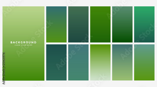 fresh green eco gradients background © starlineart