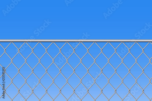 Creative vector illustration of chain link fence wire mesh steel metal isolated on transparent background. Art design gate made. Prison barrier, secured property. Abstract concept graphic element
