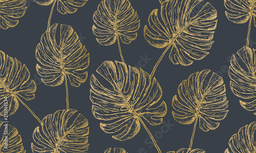 modny-tropikalny-tlo-monstera-pattern-endless