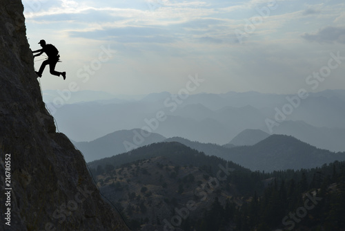 rock climbing, courage, cliff and dangerous places