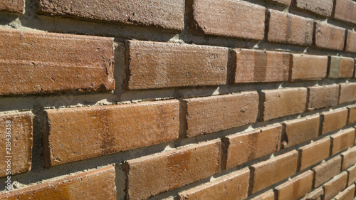 Clic Brick Wall A Rustic Texture Orange Color With Clic Brick Wall A Rustic Texture Orange Color With Cement Seams Presenting