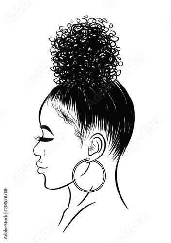 Cartoon Drawing Of Black Girl With Curly Hair Drawing Tutorial Easy