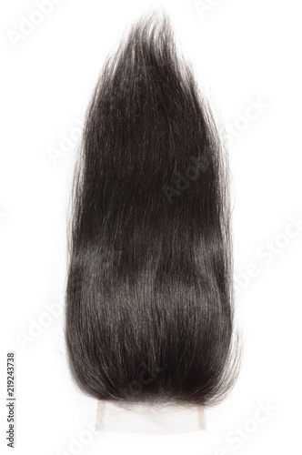 natural straight black human hair weaves extensions lace closure © toloren