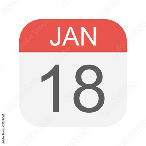 january 18 calendar icon buy photos ap images detailview january calendar icon
