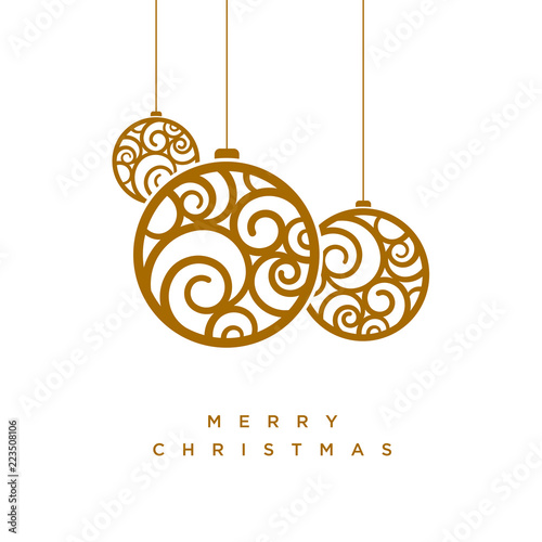 Vector Christmas greeting card design © pikolorante