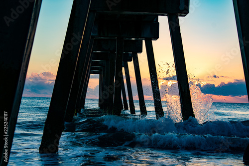 Vero Beach Pier At Sunrise Photos Ap Images Detailview Vero Beach Pier At Sunrise