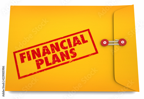 financial plans budget saving money envelope 3d illustration buy