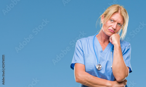 middle age blonde nurse