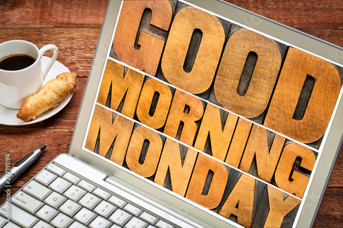 Good Morning Monday on tablet