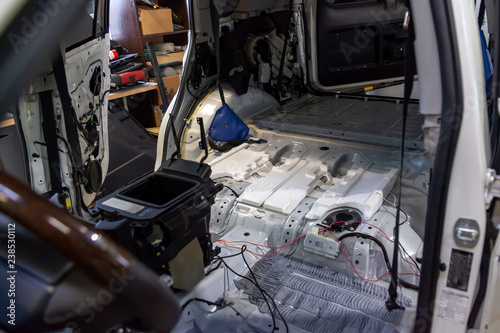 The Front Floor Part Car Inside Hull Of White Suv On The Front Floor Part Car Inside Hull Of White Suv On Driver S Side