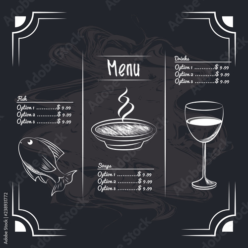 menu restaurant items