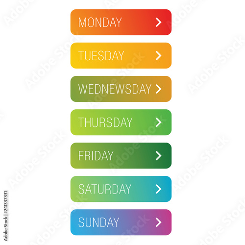 Days of the week button