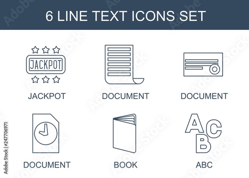 6 text icons © HN Works