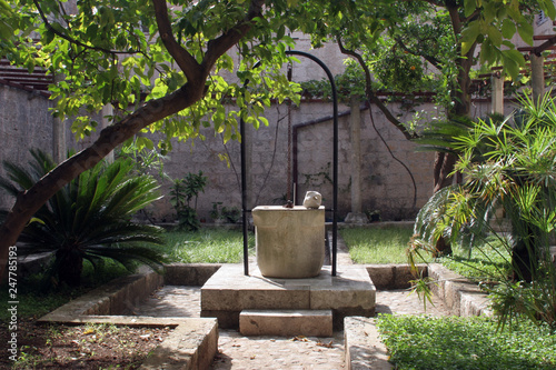 Fountain in the atrium of the monastery