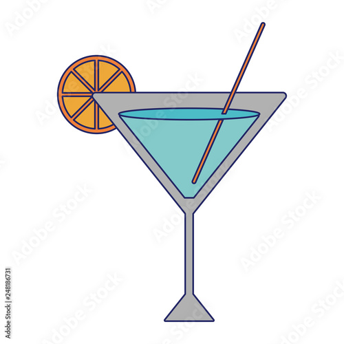 orange cocktail with straw © Jemastock