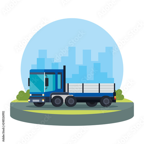 delivery service truck vehicle