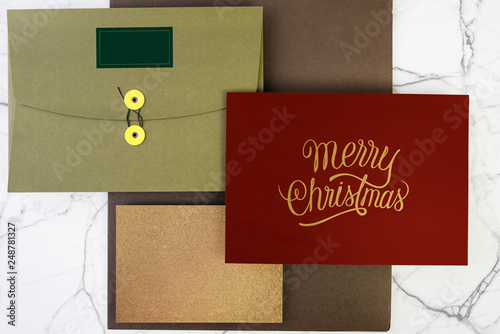 Christmas holiday greeting design mockup © Rawpixel.com