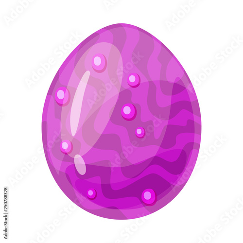 Vector illustration of egg and dragon logo. Collection of egg and glossy stock symbol for web. © pandavector