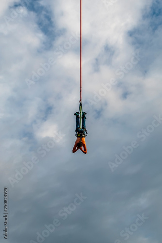 Bungee Jumping Young Man © Antony McAulay