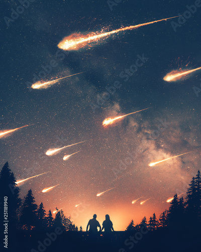 Asteroids falling to the earth