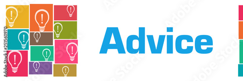 Advice Colorful Bulbs Grid Left