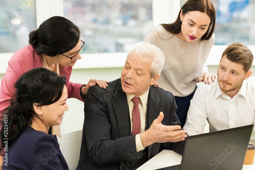 Businesspeople having a meeting at the office