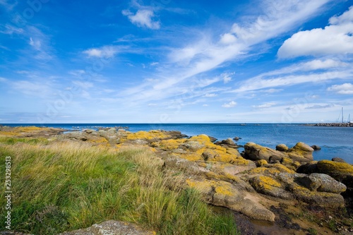 View of fishing hamlet on east coast of Bornholm island - Aarsdale, Denmark © Mariusz Świtulski