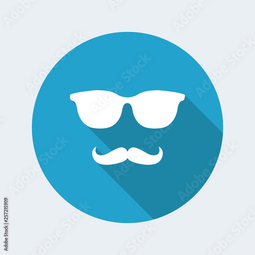 Vintage sunglasses and mustache © Myvector