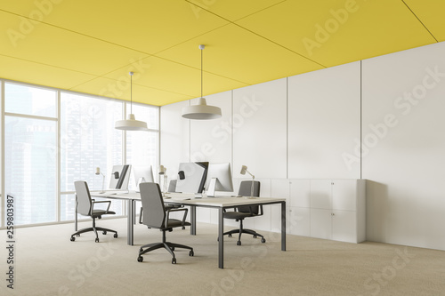 Corner of modern office workplace © denisismagilov
