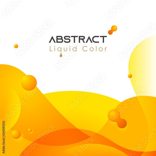 yellow abstract liquid color background © HeGraDe