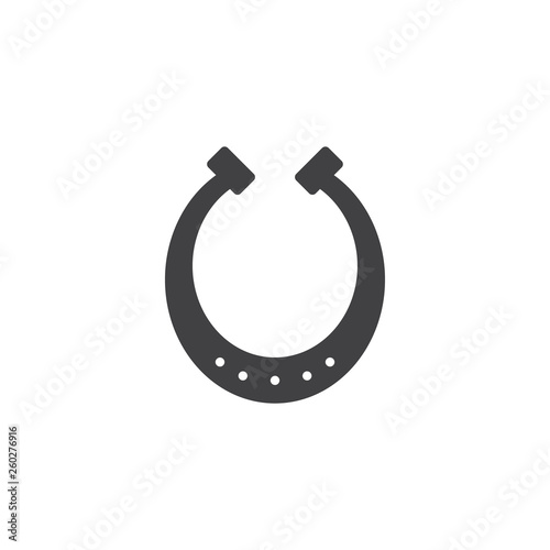 Luck horseshoe vector icon. filled flat sign for mobile concept and web design. Horseshoe glyph icon. Symbol, logo illustration. Pixel perfect vector graphics © alekseyvanin