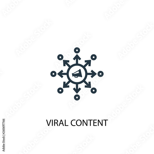 viral content icon. Simple element illustration. viral content concept symbol design. Can be used for web and mobile. © rashadashurov