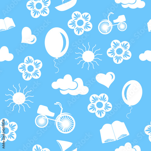 Seamless Repeating Pattern for Children rooms