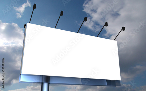 billboard concept. 3d illustration