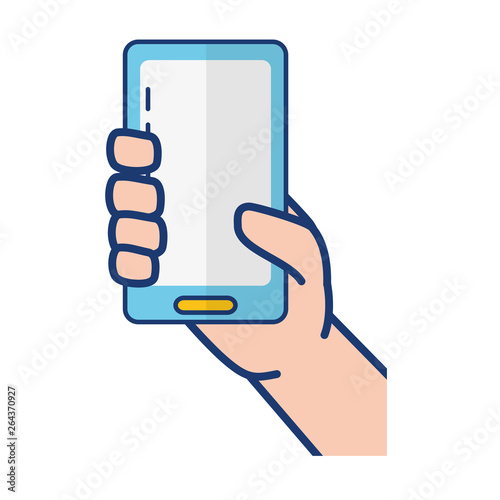 hand with mobile device © Gstudio Group